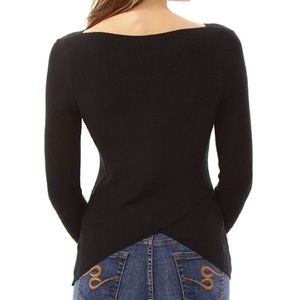 PattyBoutik Crewneck Sweater Crossover  Back